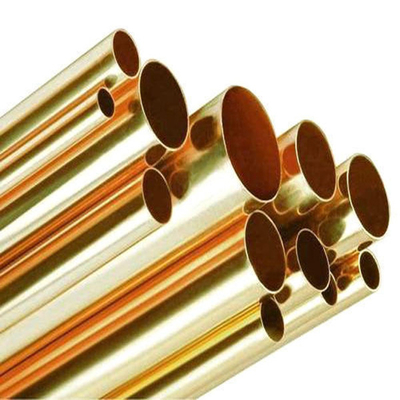 Άνευ ραφής σωλήνας ASTM C22000 99,9% ορείχαλκου ακρίβειας καθαρός ευθύς σωλήνας χαλκού H62 με λεπτούς τοίχους ETP ευθύς
