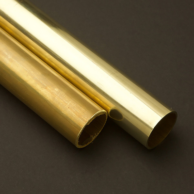 Άνευ ραφής σωλήνας ASTM C22000 99,9% ορείχαλκου ακρίβειας καθαρός ευθύς σωλήνας χαλκού H62 με λεπτούς τοίχους ETP ευθύς